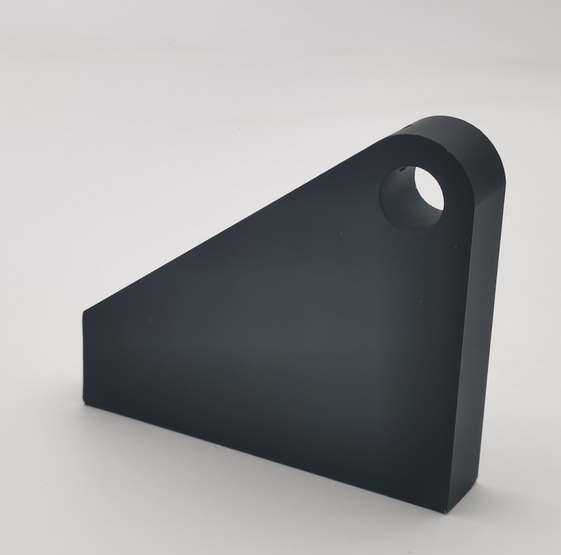 black anodizing aluminium alloy 6061-T6 end bracket