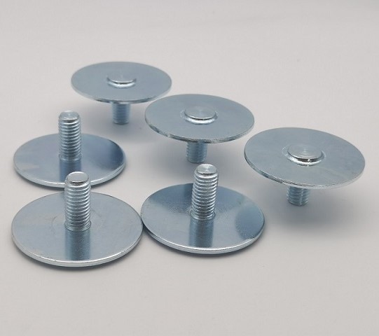 M10 Zinc Plated Threaded Base Plate Pin